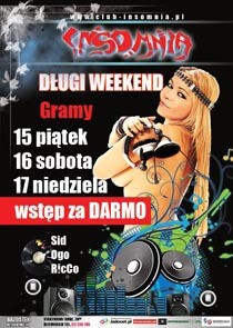 Club Insomnia (Brzostek) - Weekend (15.08.2014)