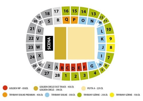 PGE ARENA STANOWISKA I LOŻE