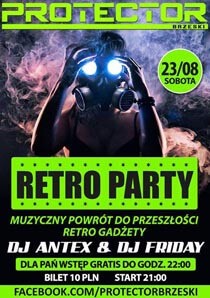Protector (Brzeski) Dj Antex - Retro Party (23.08.2014)