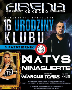 MARCUS - ARENA KOKOCKO (16'te URODZINY KLUBU 03.10.2020)
