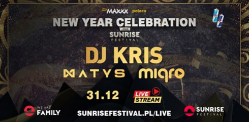New Year Celebration with Sunrise Festival 31.12.2020