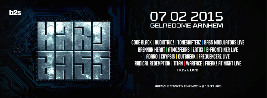 Hard Bass 2015 - EVENT, Gelredome, Arnhem - 07.02.2015