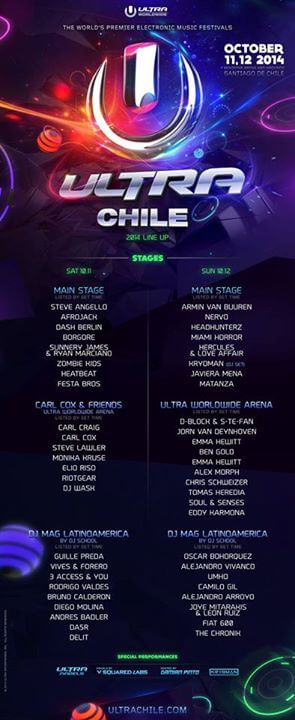 Ultra Chile 2014, Październik (October) (UMF)