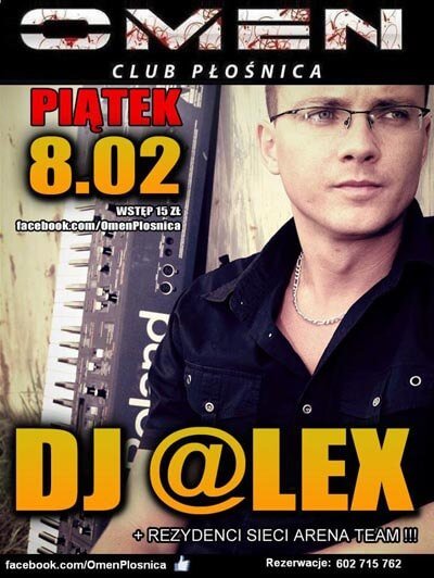 Dj alex - Omen Płośnica 08.02.2013 + rezydenci ARENA TEAM