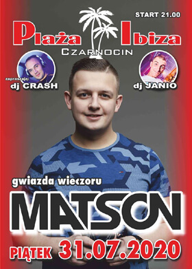 Plaża Ibiza Czarnocin - Dj Janio (31.07.2020)