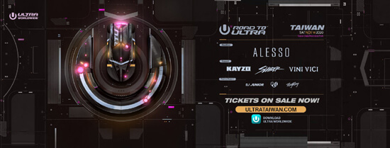 Alesso, SLANDER, Vini Vici, Kayzo - Ultra Taiwan 14.11.2020