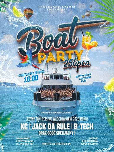 KC - Boat Party 2026 by Freshland Events I Zalew Włocławski