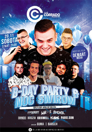 FATBOI, PARKI.SON - CORRADO PRZESMYKI - URODZINY MALOSA (20.11.2021)