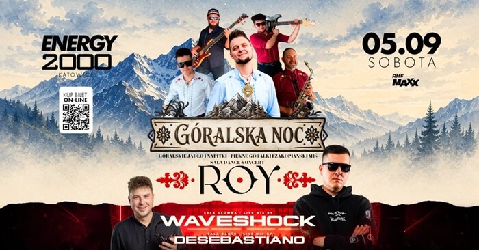 Dj Aras, Dj DeeM - Energy 2000 Katowice - GÓRALSKA NOC - WAVESHOCK (05.09.2026)
