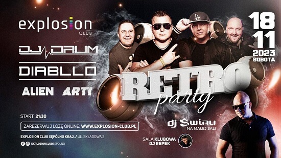 DJ ARTi - RETRO PARTY EXPLOSION CLUB Sępólno Krajeńskie (18.11.2023)