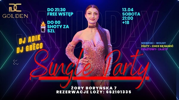 Grëco x ADIK - Single Party - Golden Club Żory (13.04.2024)