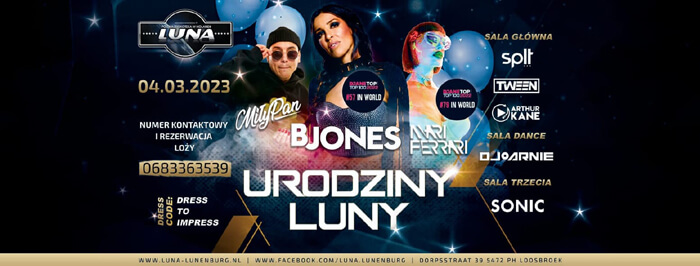SPLT - LUNA HOLANDIA - 11 Urodziny LUNY (04.03.2023)