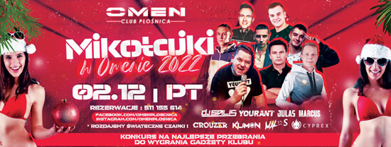 OMEN PŁOŚNICA - MIKOŁAJKI W KLUBIE - SETY (02.12.2022)