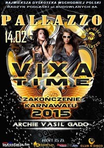 Mega-Disco Pallazzo (Radzyń Podlaski) - Vixa Time (14.02.2015)