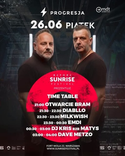 Diabllo - Before Sunrise Festival - Progresja Warszawa (26.06.2026)