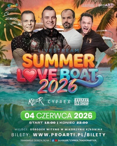 Summer Love Boat - Killer Cyprex Misiek Maniana Barman Olo Show (04.06.2026)