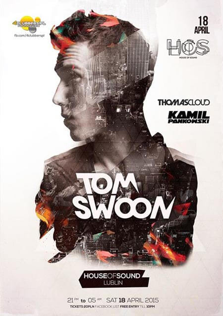 Tom Swoon - Klub House of Sound, Lublin (18.04.2015)