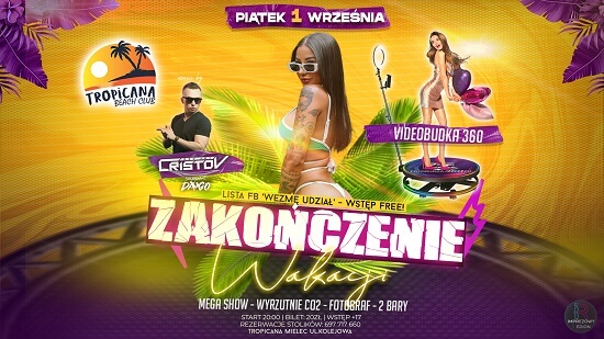 CRISTOV - LIVE SET AT TROPICANA BEACH CLUB MIELEC (01.09.2023)