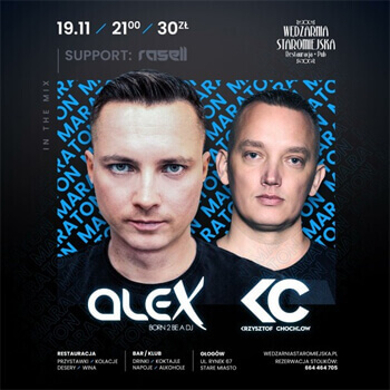 DJ KC, ALEX, RASELL - Wędzarnia Staromiejska Głogów (19.11.2022)