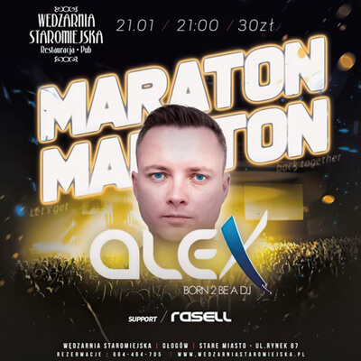 DJ ALEX, DJ Rasell - Wędzarnia Staromiejska Głogów (21.01.2023)DJ ALEX, DJ Rasell - Wędzarnia Staromiejska Głogów (21.01.2023)