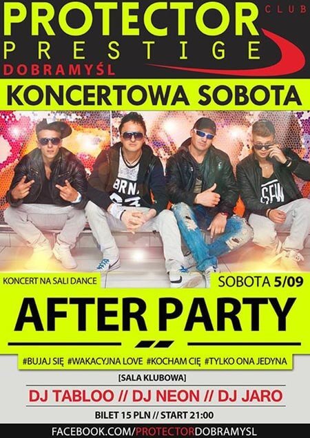 Protector Dobramyśl - Zespół AFTERPARTY (05.09.2015)