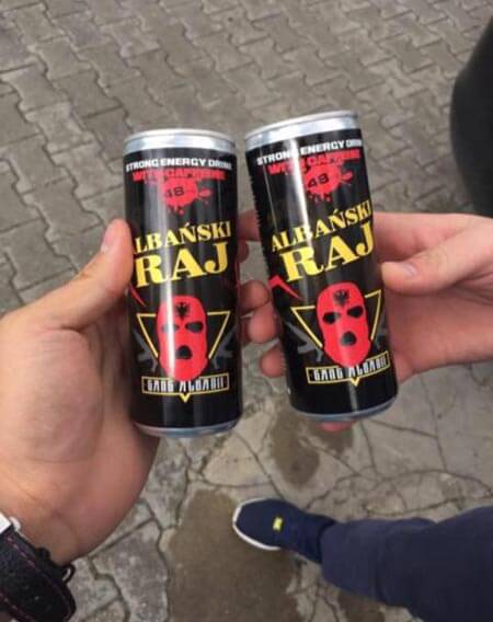 Gang Albanii produkuje napój energetyzujący Albański Raj