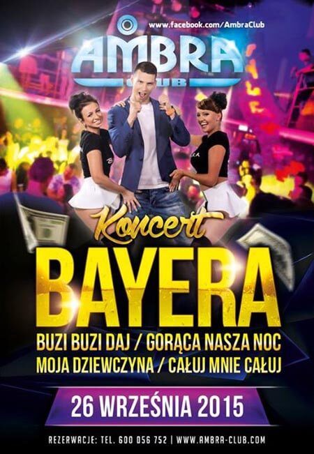 Ambra Club, Blichowo - Koncert zespołu BAYERA (26.09.2015)