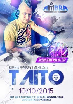 Ambra Club, Blichowo - DJ TAITO (Król Pompy) 10.10.2015