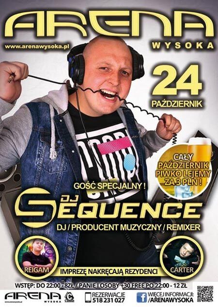 Klub Arena Wysoka - DJ SEQUENCE (24.10.2015)
