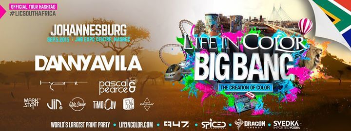 Life in Color - World's Largest Paint Party - South Africa (05.09.2015)