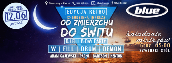 Bluedisco Staroźreby - Impreza RETRO (12.06.2015 - piątek)