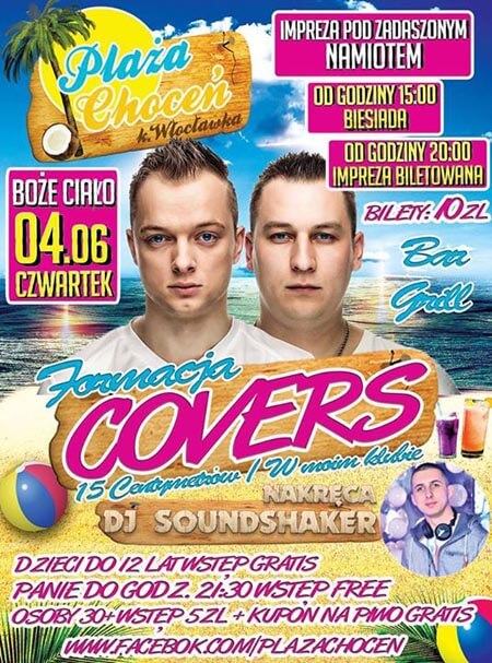 Plaża Choceń - FORMACJA COVERS (04.06.2015)
