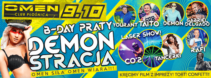 Omen Płośnica - Demonstracja (09.10.2015) TAITO, YOURANT, DJ DEMON, GABRIEL DELGADO, RAFI