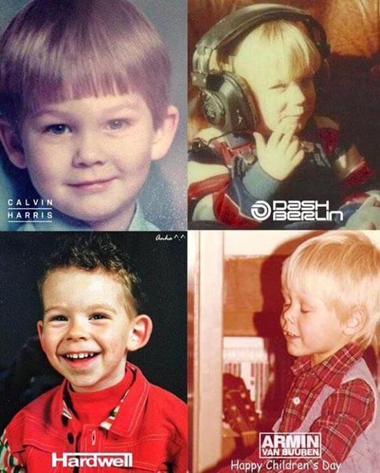 Młodzi DJ'e (fotografie) - Calvin Harris, Dash Berlin, Hardwell, Armin van Buuren SMALL DJ'S