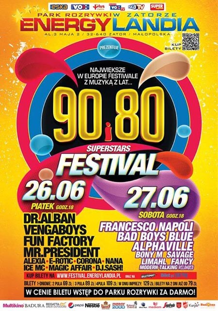 EnergyLandia 90's - 80's SUPER FESTIVALS (26-27.06.2015)