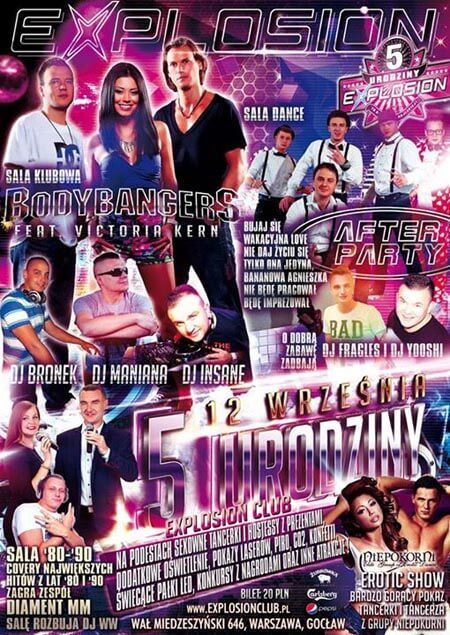 Explosion Club Warszawa - 5 Urodziny Klubu (12.09.2015)