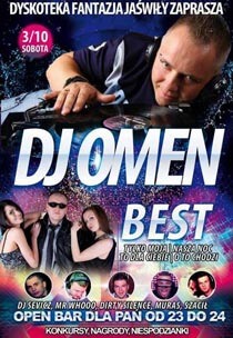 Klub Fantazja (Jaświły) - Dj Omen (03.10.2015)