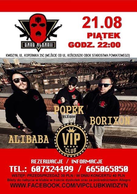 VIP CLUB Kwidzyn - Gang Albanii (21.08.2015)
