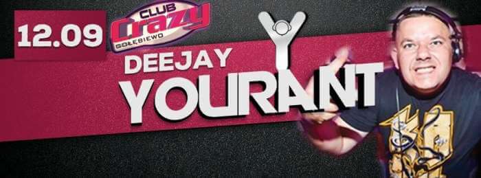 Crazy Club (Gołębiewo) - Dj Yourant (12.09.2015)