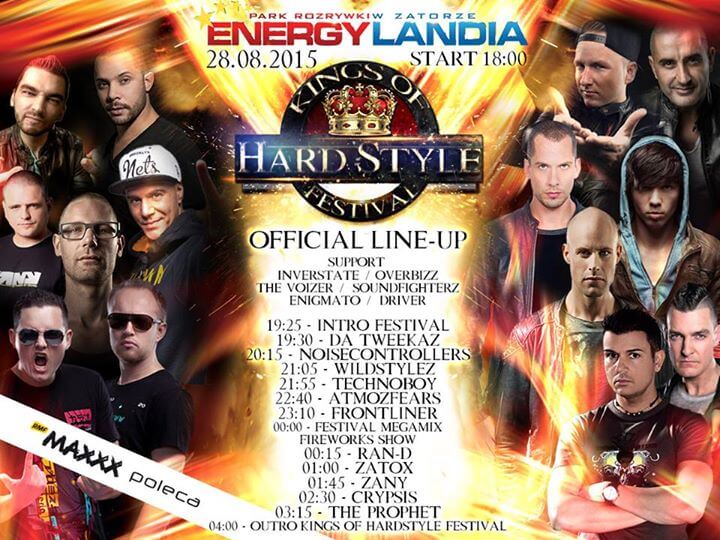 Kings of Hardstyle Festival - EnergyLandia - LINEUP