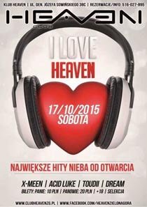 Klub Heaven (Zielona Góra) - DJ X-Meen (17.10.2015)