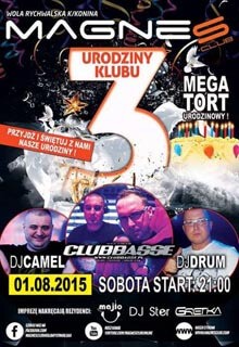 Magnes Club (Wola Rychwalska) - Clubbasse (01.08.2015)