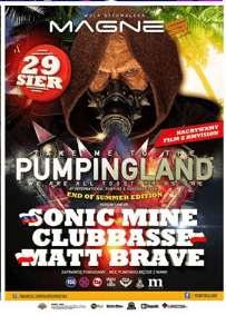 MAGNES CLUB, WOLA RYCHWALSKA - PUMPINGLAND 04 - MATT BRAVE, SONIC MINE, CLUBBASSE (29.08.2015)