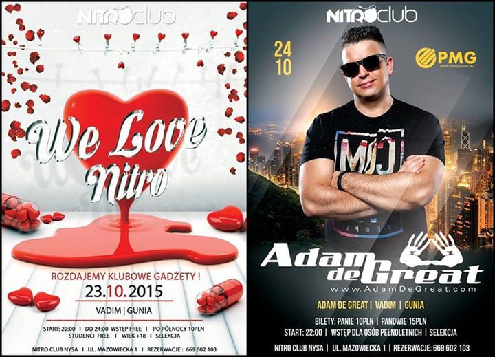 Nitro Club Nysa - We Love Nitro (23.10) - Adam de Great (24.10)