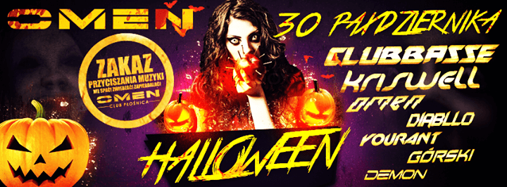 Klub Omen Płośnica - Halloween (30.10.2015) CLUBBASSE, KRISWELL, OMEN, DIABLLO, YOURANT, GÓRSKI, DEMON