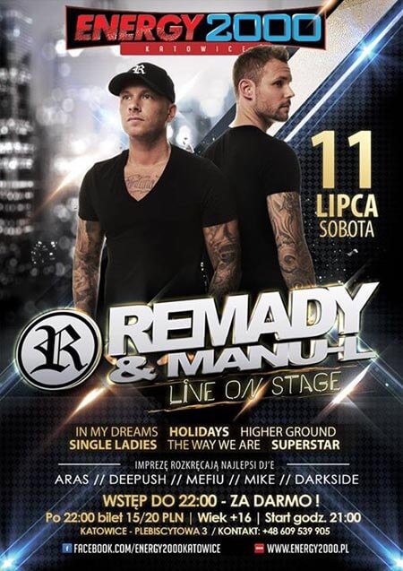 Energy 2000 Katowice - REMADY feat. MANU-L (11.07.2015)