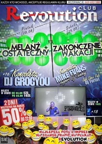 dj MIKE EVANS - Club REVOLUTION Sanok - 2015.08.29 (Zakończenie Wakacji)