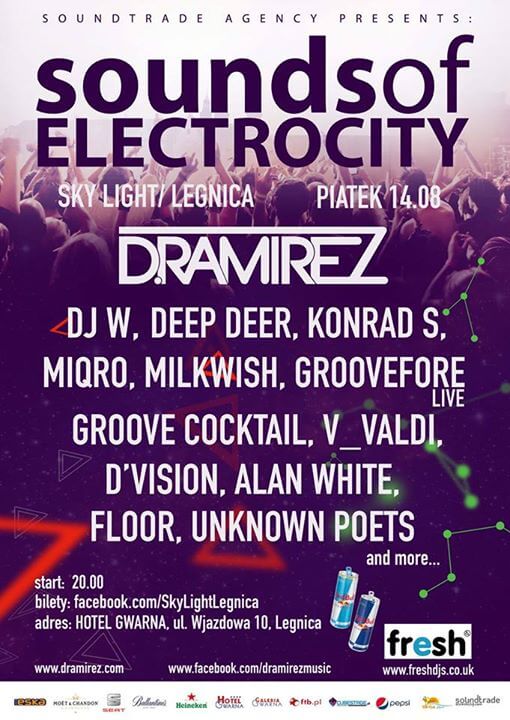 Sounds of Electrocity 2015 - LINEUP DJ'S (Sky Light Legnica)