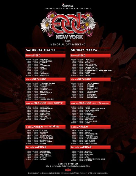 TIMETABLE (GATE) EDC 2015 NEW YORK