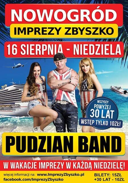 Imprezy Zbyszko - Nowogród - Zespół PUDZIAN BAND (16.08.2015)